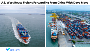 U.S. West Route Freight Forwarding From China With Dove Move