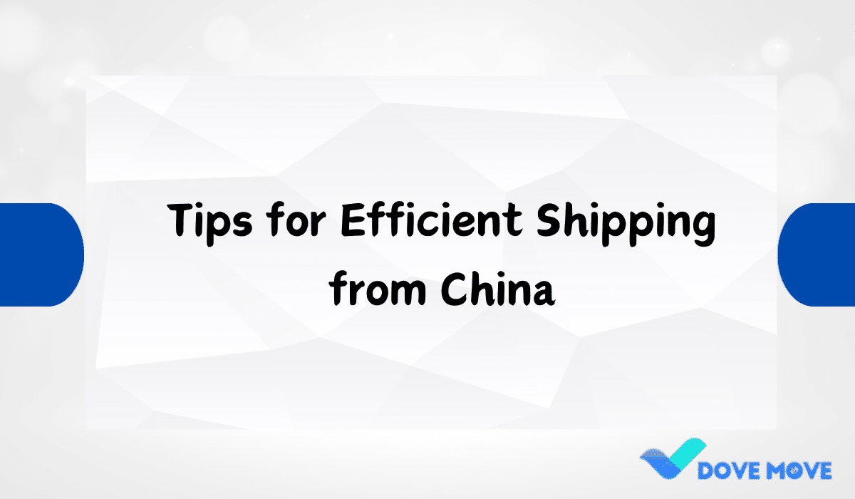 Tips for Efficient Shipping from China