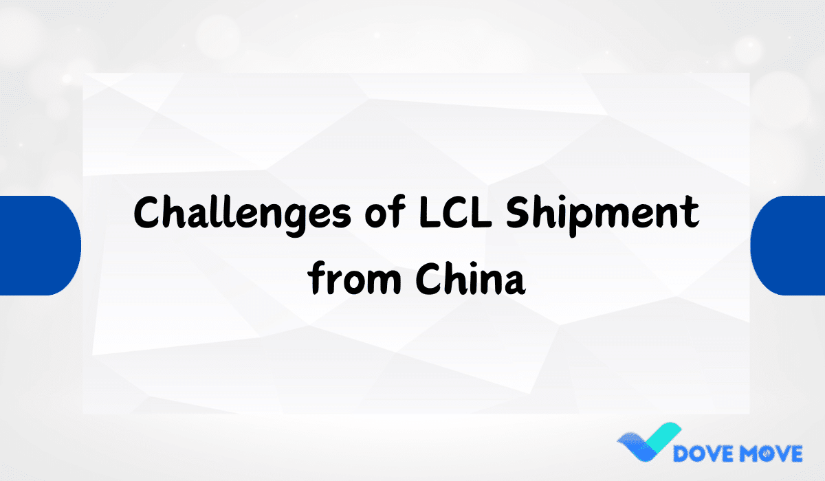 Challenges of LCL Shipment from China