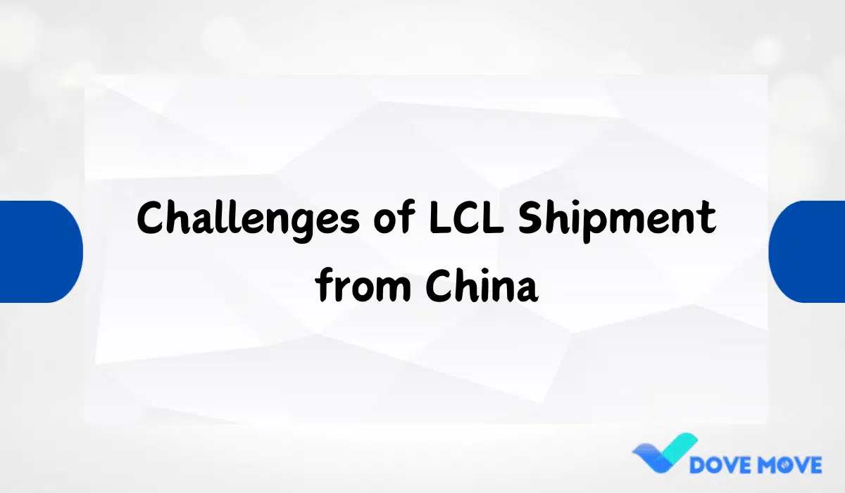 Challenges of LCL Shipment from China
