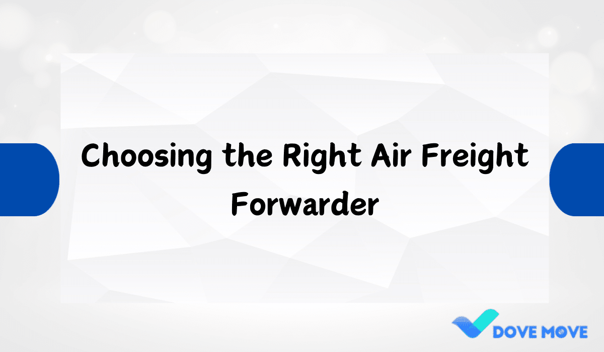 Choosing the Right Air Freight Forwarder
