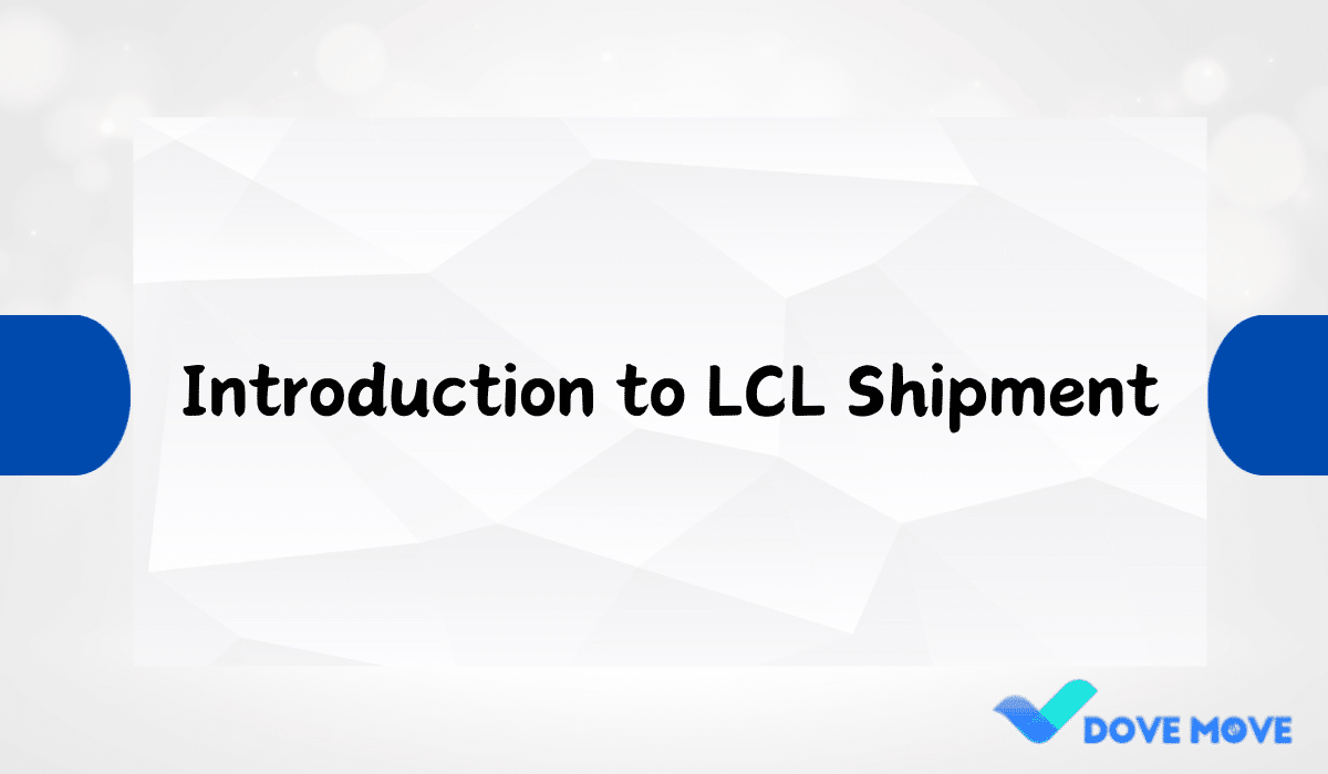 Introduction to LCL Shipment